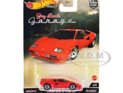 Lamborghini Countach LP 5000 QV Red Jay Leno’s Garage Diecast Model Car Hot Wheels HCK09