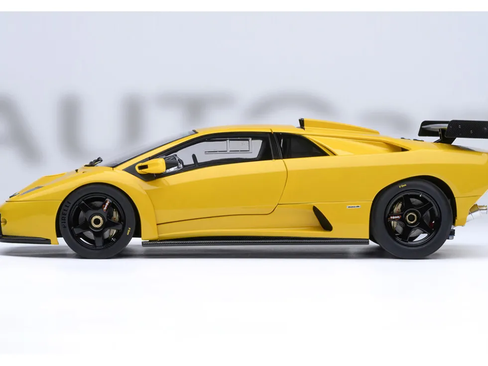 Lamborghini Diablo GTR Superfly Yellow 1/18 Model Car by Autoart