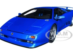 Lamborghini Diablo SE30 Blu Sirena Blue Metallic 1/18 Model Car Autoart AA79156