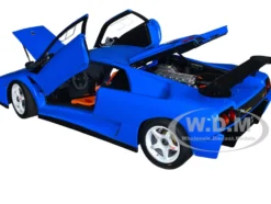 Lamborghini Diablo SV-R Blu Le Mans Blue 1/18 Model Car Autoart 79148