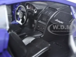 Lamborghini Gallardo LP 560-4 Matt Purple 1/24 Diecast Model Car Motormax 79504