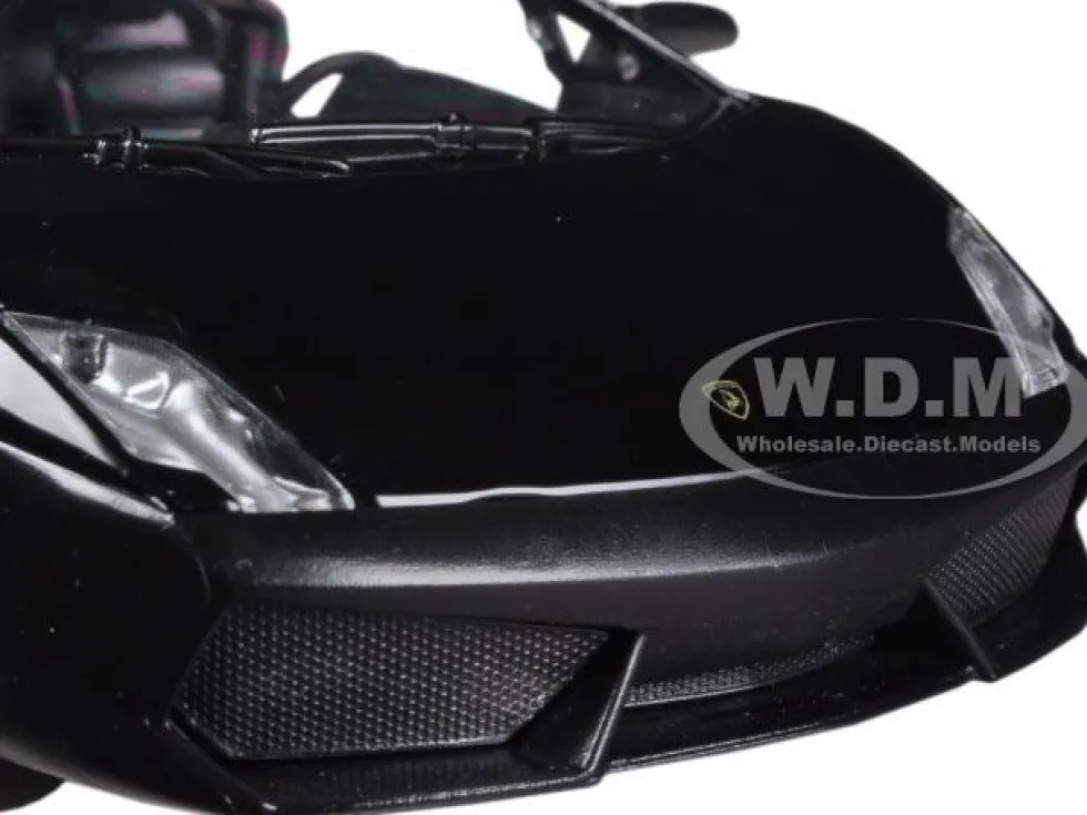 Lamborghini Gallardo LP-560-4 Matt Black 1/24 Diecast Car Model Motormax 73362