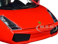 Lamborghini Gallardo Superleggera Red Black Stripes Hyper-Spec Series 1/24 Diecast Model Car Jada 32945