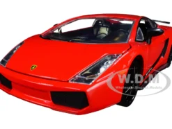 Lamborghini Gallardo Superleggera Red Black Stripes Hyper-Spec Series 1/24 Diecast Model Car Jada 32945