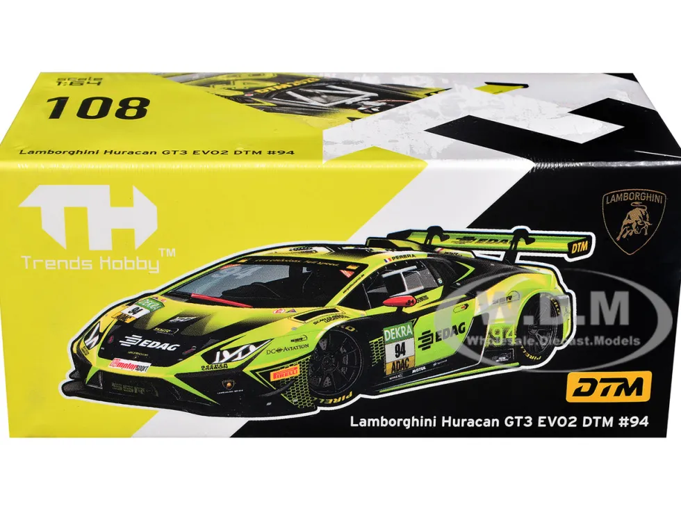 Lamborghini Huracan GT3 Evo 2 #94 Franck Perera "SSR Performance" "DTM" (2023) 1/64 Diecast Model Car by Trends Hobby