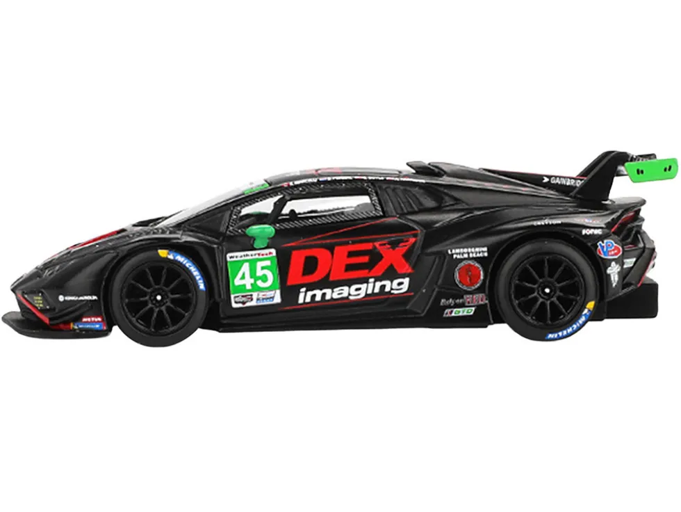 Lamborghini Huracan GT3 EVO2 #45 Graham Doyle - Danny Formal - Ashton Harrison - Kyle Marcelli "DEX Imaging" IMSA "24 Hours of Daytona" (2024) Limited Edition 1/64 Diecast Model Car by Mini GT