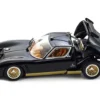 Lamborghini Miura SVR Black with Gold Accents and Wheels 1/43 Diecast Model Car Kyosho KS03203BKG
