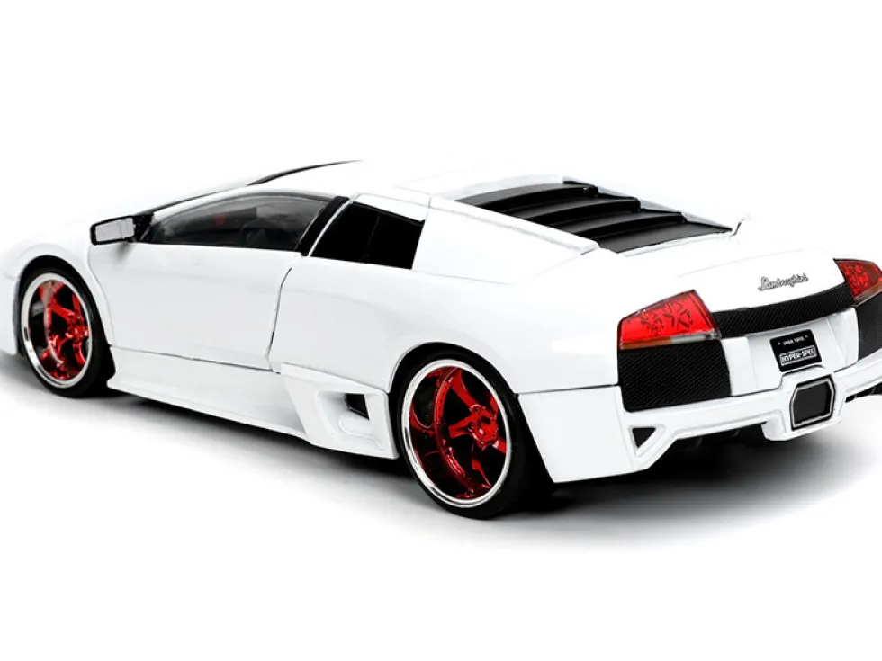 Lamborghini Murcielago LP640 White Hyper-Spec 1/24 Diecast Model Car Jada 32570