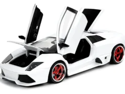 Lamborghini Murcielago LP640 White Hyper-Spec 1/24 Diecast Model Car Jada 32570