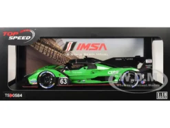Lamborghini SC63 #63 Matteo Cairoli - Andrea Caldarelli - Romain Grosjean "Iron Lynx" IMSA "12 Hours of Sebring" (2024) 1/18 Model Car by Top Speed