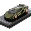 Lamborghini Sian FKP 37 Verde Gea Green Metallic Hypercar League Collection 1/64 Diecast Model Car PosterCars H07B