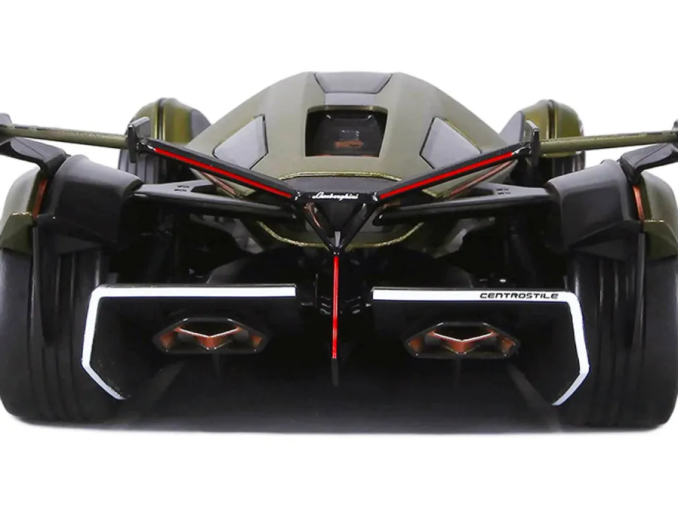 Lamborghini V12 Vision Gran Turismo Matt Green Metallic 1/18 Diecast Model Car Maisto 31454