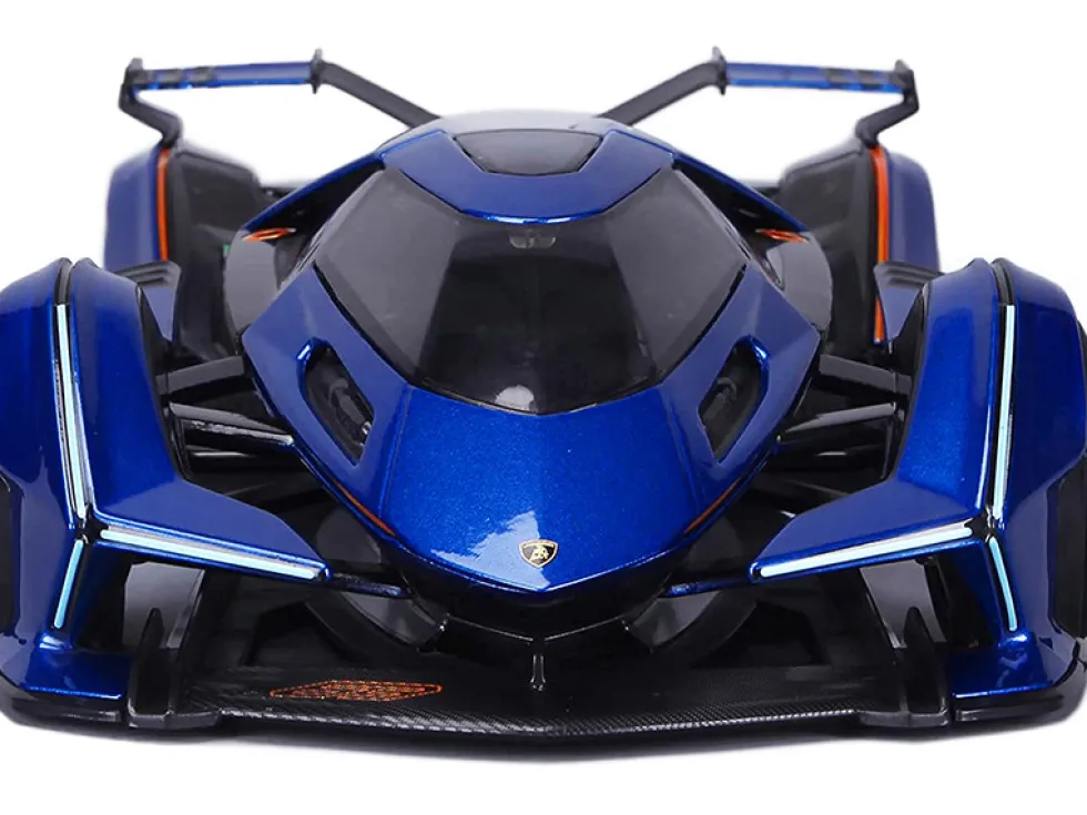 Lamborghini V12 Vision Gran Turismo Blue Metallic 1/18 Diecast Model Car Maisto 31454
