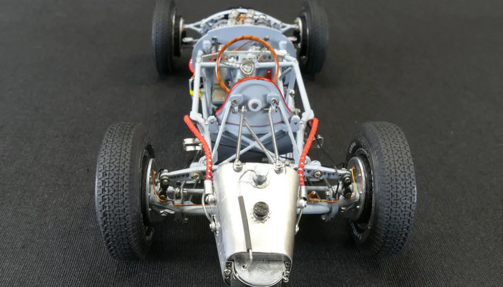 1954-1955 Lancia D50 Red 1/18 Diecast Model Car CMC 175