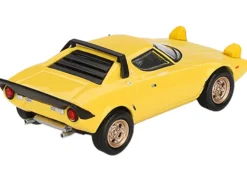 Lancia Stratos HF Stradale Giallo Fly Yellow Limited Edition to 1440 pieces Worldwide 1/64 Diecast Model Car by Mini GT