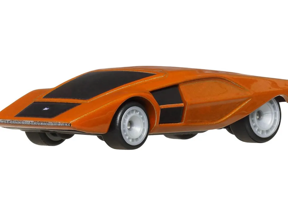 Lancia Stratos Zero Concept Car Orange Metallic "Hammer Drop" Series Diecast Model Car by Hot Wheels