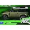 2020 Land Rover Defender Green Metallic White Top NEX Models 1/26 Diecast Model Car Welly 24110W-MGR