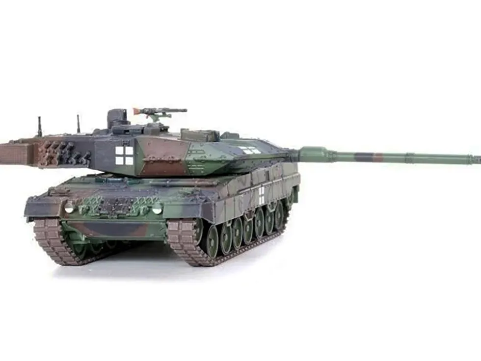 Leopard 2A6 Main Battle Tank Green Camouflage Ukrainian Army Armor Premium Series 1/72 Diecast Model Panzerkampf 12173PD