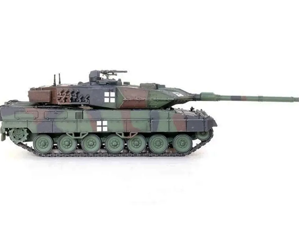 Leopard 2A6 Main Battle Tank Green Camouflage Ukrainian Army Armor Premium Series 1/72 Diecast Model Panzerkampf 12173PD