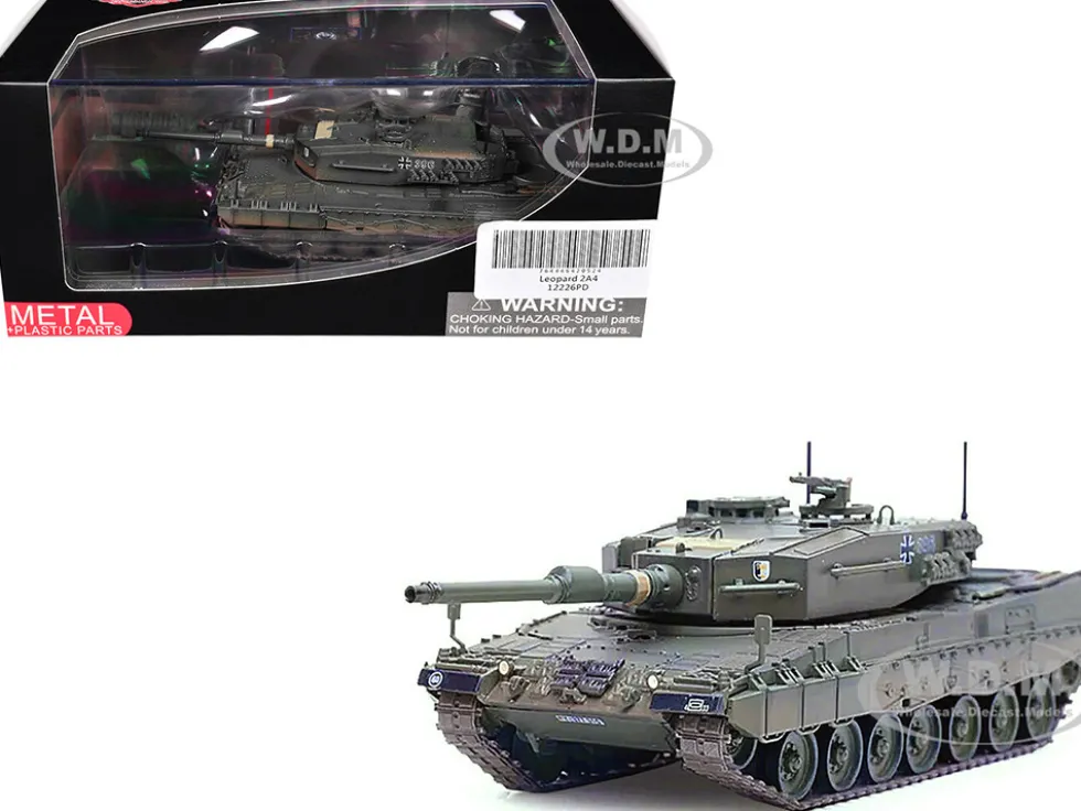 Leopard 2A4 Main Battle Tank with Snorkel "Green Camouflage" German Army "Armor Premium" Series 1/72 Diecast Model by Panzerkampf