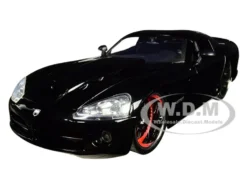 Letty's Dodge Viper SRT 10 Black Fast & Furious Movie 1/24 Diecast Model Car Jada 30731