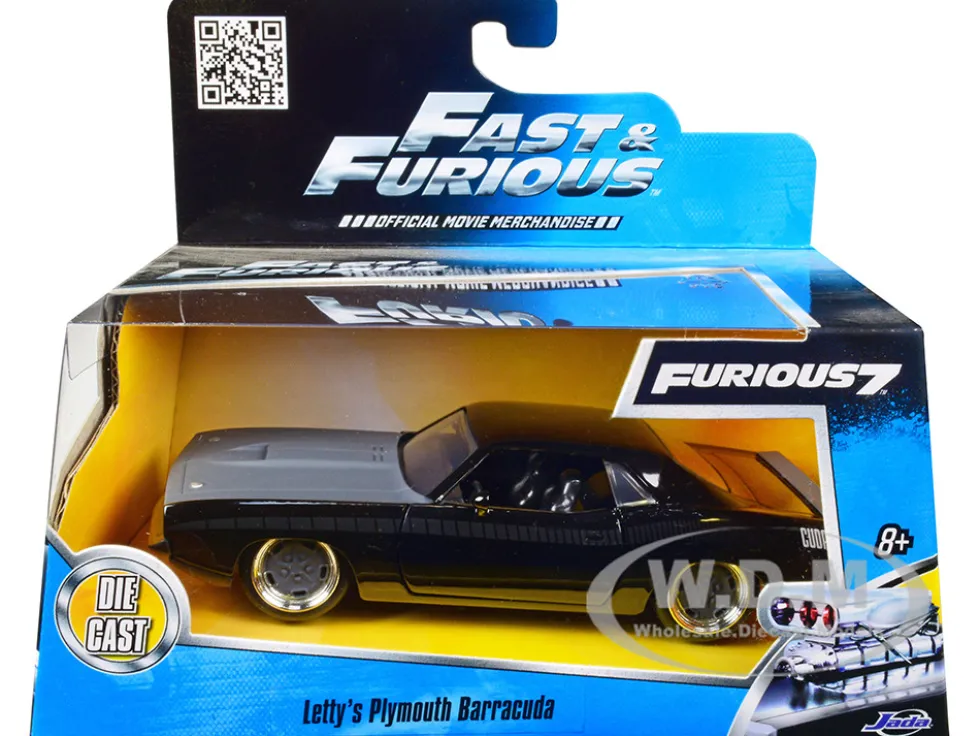 Letty's Plymouth Barracuda "Fast & Furious 7" Movie 1/32 Diecast Model Car Jada 97206