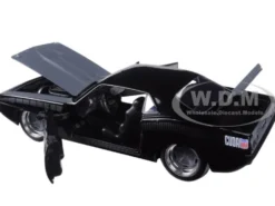 Letty's Plymouth Barracuda Matt Black "Fast & Furious 7" Movie 1/24 Diecast Model Car Jada 97195