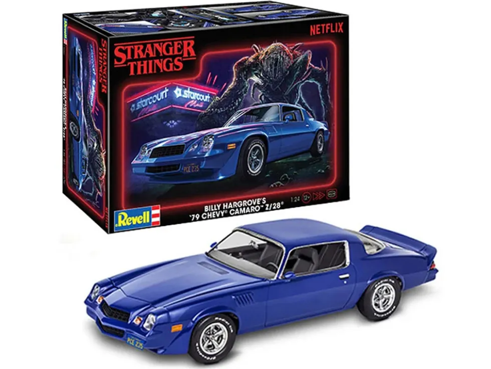 Level 4 Model Kit Billy Hargrove’s 1979 Chevrolet Camaro Z/28 "Stranger Things" (2016-Current) TV Series 1/24 Scale Model by Revell