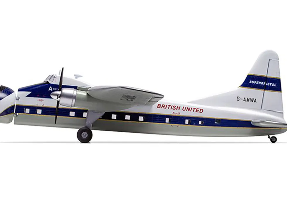 Level 2 Model Kit Bristol Superfreighter Freighter Aircraft "British United Air Ferries (BUAF)" 1/72 Plastic Model Kit by Airfix