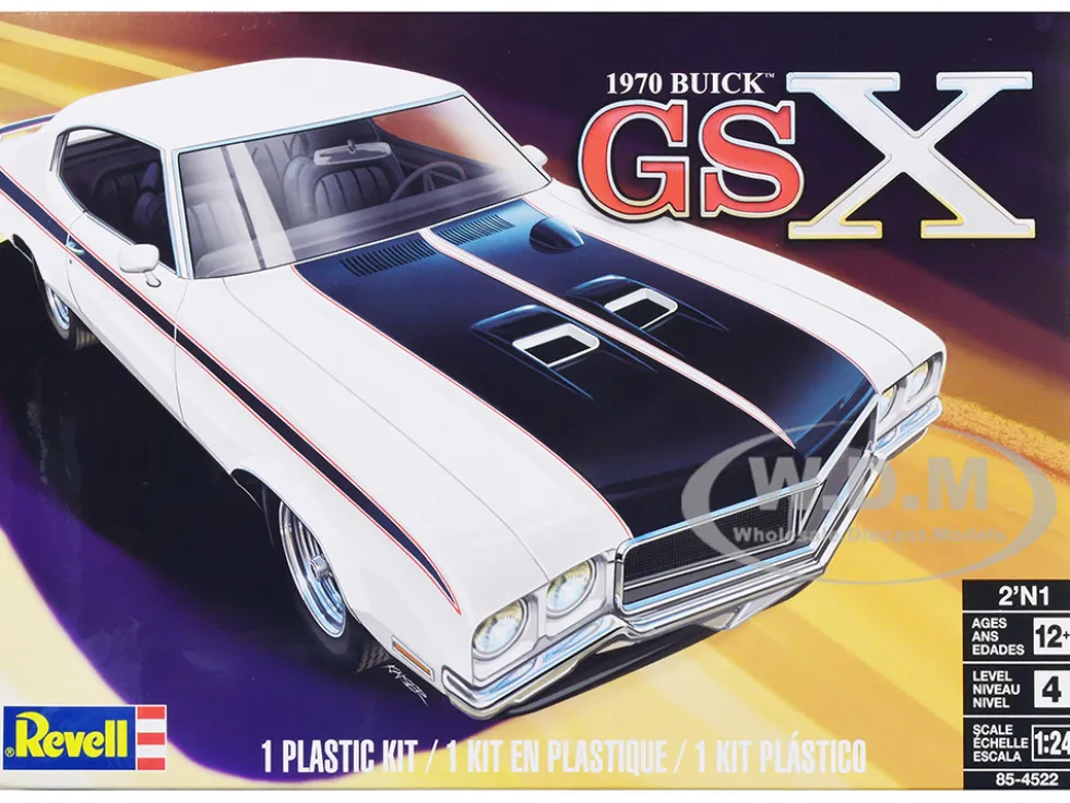 Level 4 Model Kit 1970 Buick GSX 2-in-1 Kit 1/24 Scale Model Revell 85-4522