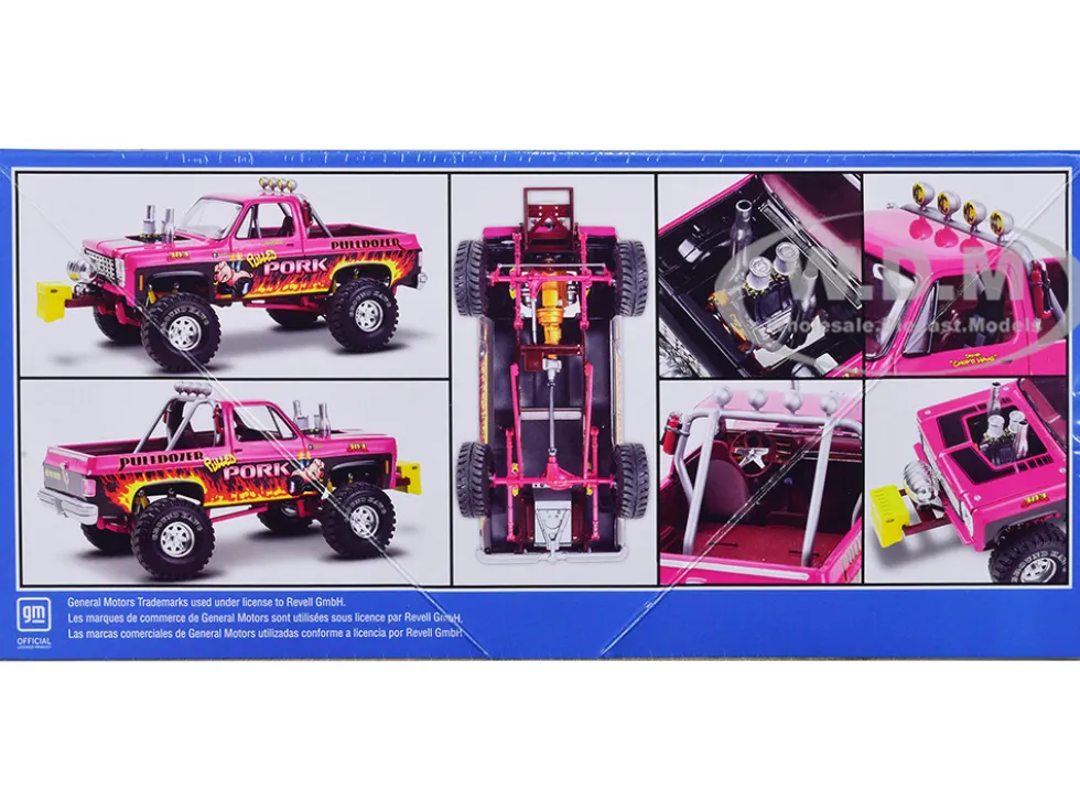 Level 4 Model Kit 1978 Chevrolet Blazer Pickup Truck Pulled Pork Pulldozer 1/24 Scale Model Revell 14532