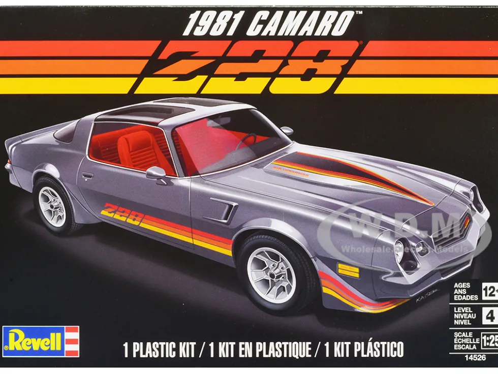 Level 4 Model Kit 1981 Chevrolet Camaro Z 28 1/25 Scale Model Revell 14526