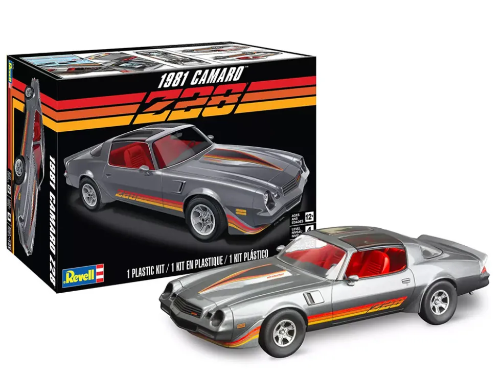 Level 4 Model Kit 1981 Chevrolet Camaro Z 28 1/25 Scale Model Revell 14526