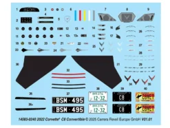 Level 4 Model Kit 2022 Chevrolet Corvette C8 Hardtop Convertible 1/25 Scale Model by Revell
