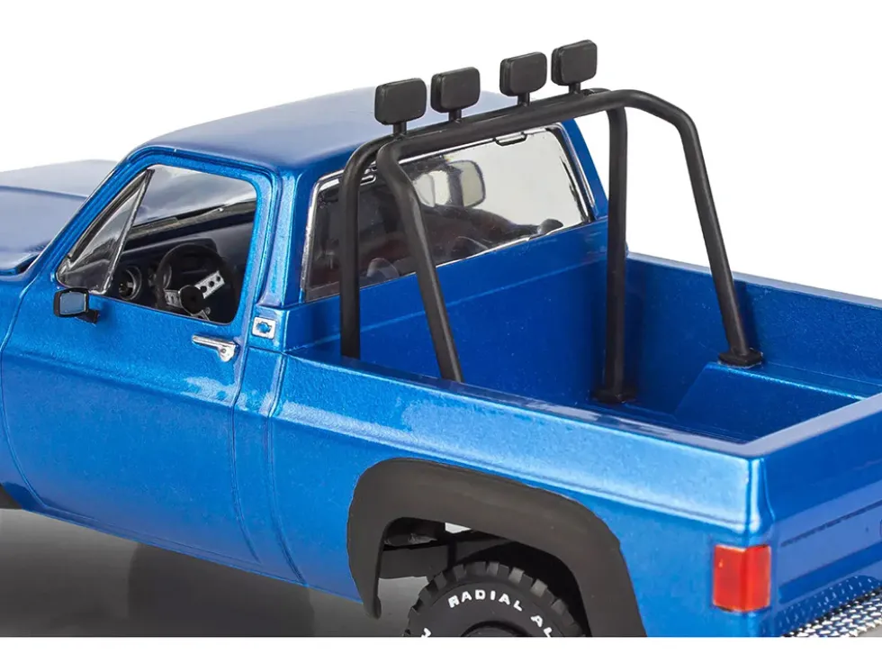 Level 3 Model Kit 1978 Chevrolet Off-Road 4x4 Pickup Truck and "Malibu Grand Prix" Virage with Trailer "Fantasy Formula" 1/25 Scale Model by Revell