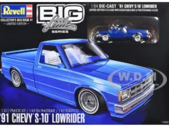 Level 4 Model Kit 1991 Chevrolet S-10 Lowrider Pickup Truck with 1/64 Diecast Version Included