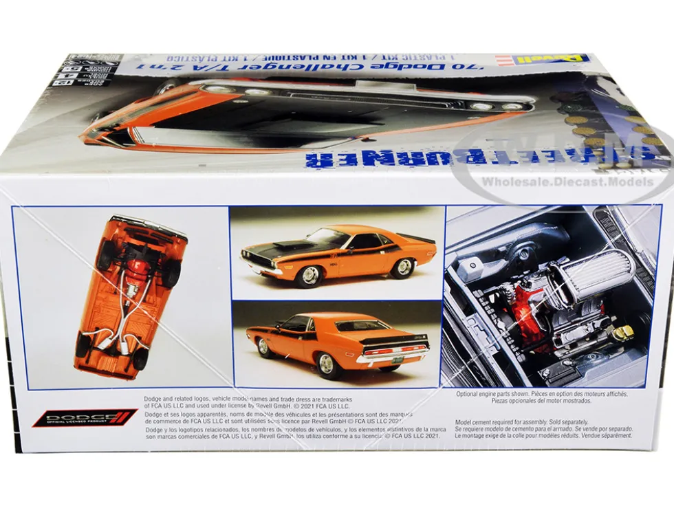 Level 4 Model Kit 1970 Dodge Challenger T/A Streetburner 2-in-1 Kit 1/24 Scale Model Revell 85-2596