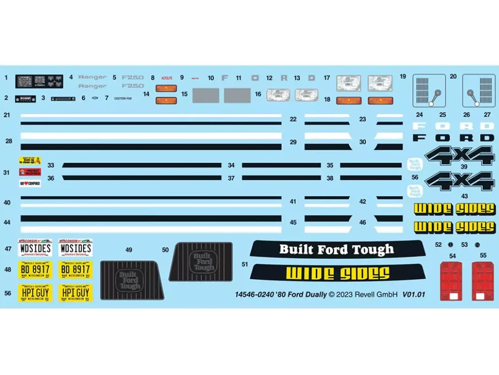 Level 3 Model Kit 1980 Ford F-150 Dually Pickup Truck 1/25 Scale Model by Revell