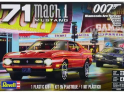 Level 4 Model Kit 1971 Ford Mustang Mach 1 James Bond 007 Diamonds Are Forever 1971 Movie 1/25 Scale Model Revell 14555