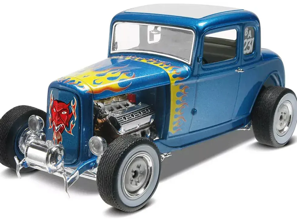 Level 5 Model Kit 1932 Ford 5 Window Coupe 2 in 1 Kit 1/25 Scale Model Revell 85-4228