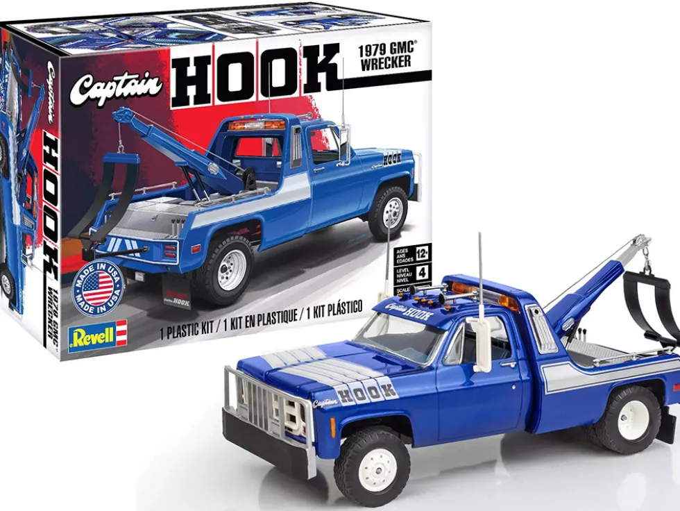 Level 4 Model Kit 1979 GMC Wrecker Tow Truck "Captain Hook" 1/25 Scale Model by Revell