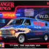 Level 3 Model Kit 1977 GMC "WSQK Squawk" Van "Stranger Things" (2016-2025) TV Series 1/25 Scale Model by Revell