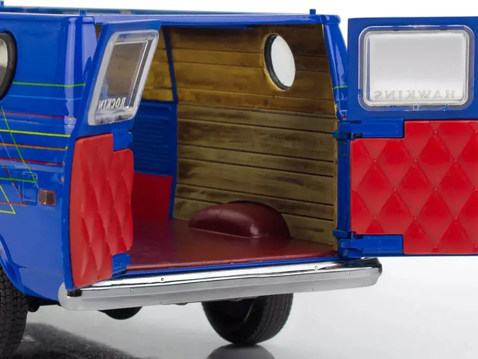 Level 3 Model Kit 1977 GMC "WSQK Squawk" Van "Stranger Things" (2016-2025) TV Series 1/25 Scale Model by Revell