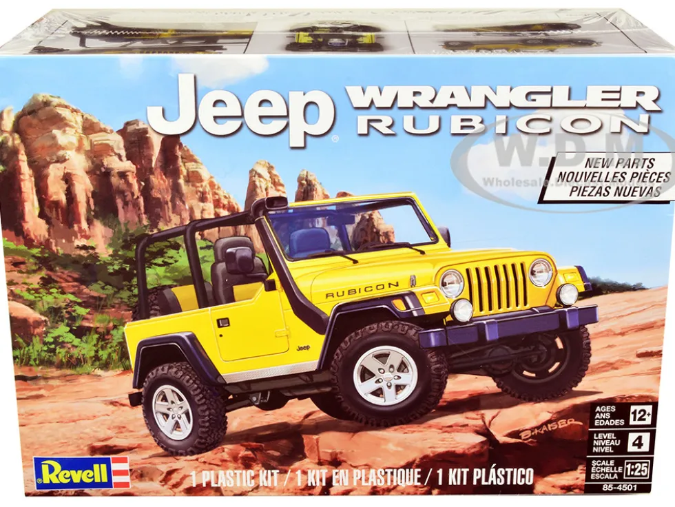 Level 4 Model Kit Jeep Wrangler Rubicon 1/25 Scale Model Revell 85-4501Level 4 Model Kit Jeep Wrangler Rubicon 1/25 Scale Model Revell 85-4501