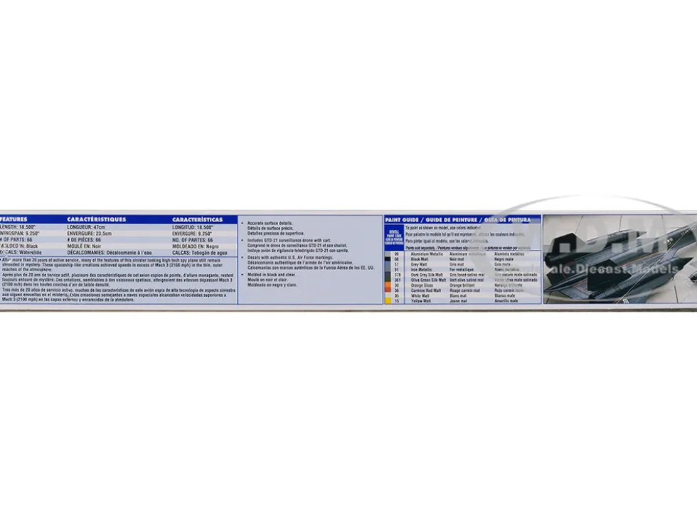 Level 4 Model Kit Lockheed SR 71 Blackbird Reconnaissance Aircraft 1/72 Scale Model Revell 85-5810