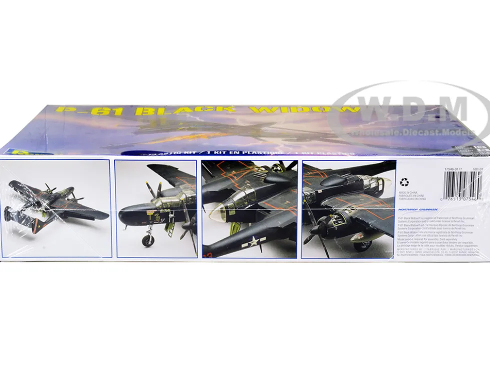 Level 5 Model Kit P-61 Black Widow Fighter Plane 1/48 Scale Model Revell 85-7546
