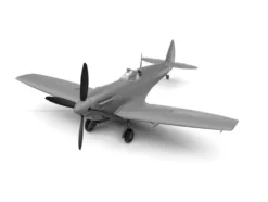 Level 2 Model Kit Supermarine Spitfire Mk.IXe Fighter Aircraft with 3 Scheme Options 1/48 Plastic Model Kit by Airfix
