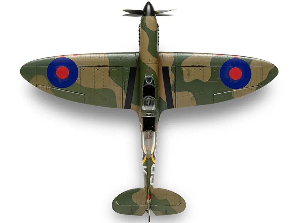 Level 2 Model Kit Supermarine Spitfire Tr.9 Fighter Aircraft with 2 Scheme Options 1/48 Plastic Model Kit by Airfix