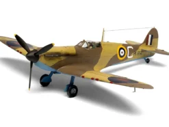 Level 2 Model Kit Supermarine Spitfire Mk.I Fighter Aircraft with 3 Scheme Options 1/48 Plastic Model Kit by Airfix
