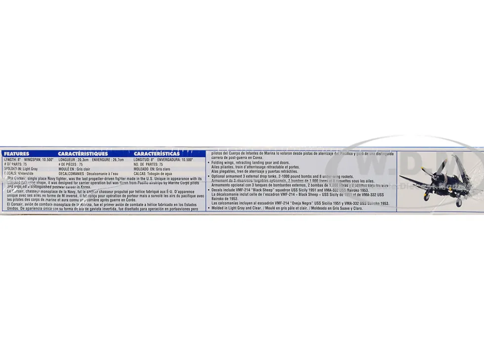 Level 4 Model Kit Vought F4U 4 Corsair Fighter Aircraft 1/48 Scale Model Revell 85-5248
